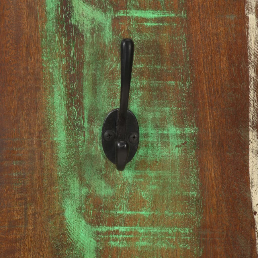 Wandkapstokken 2 St 36X3X0 Cm massief gerecycled hout