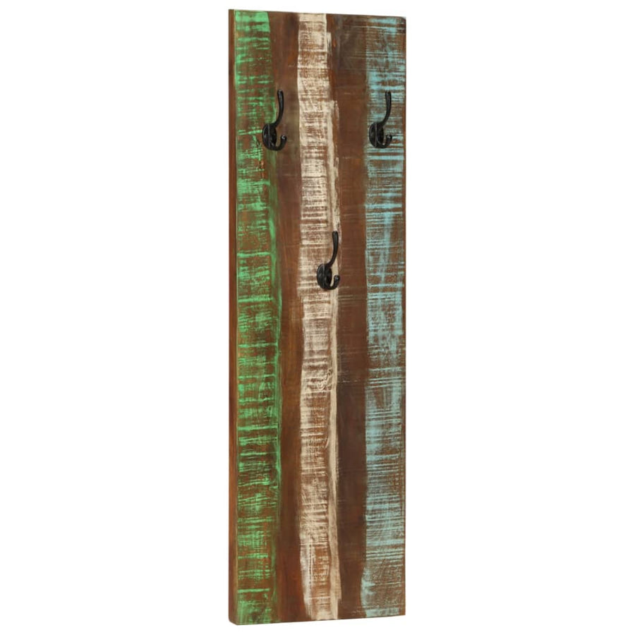 Wandkapstokken 2 St 36X3X0 Cm massief gerecycled hout