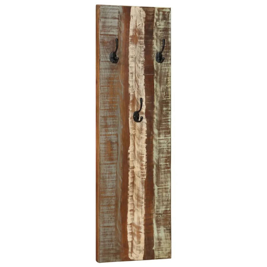 Wandkapstokken 2 St 36X3X110 Cm Massief Gerecycled Hout
