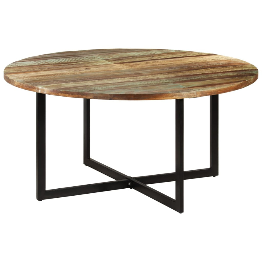 Eettafel 150x75 cm massief gerecycled hout 150 x 75 cm massief gerecycled hout