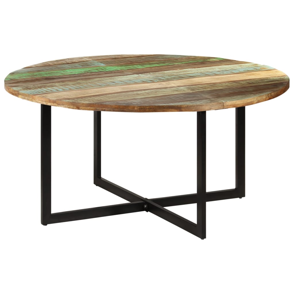 Eettafel 150x75 cm massief gerecycled hout 150 x 75 cm massief gerecycled hout