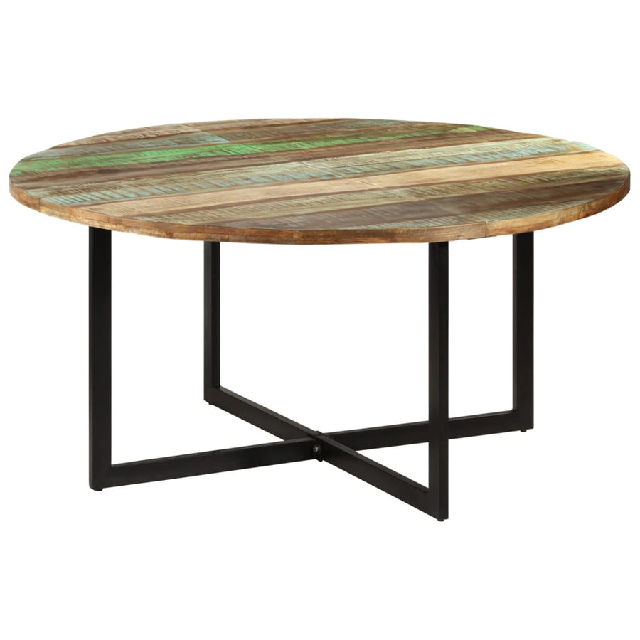 Eettafel 150x75 cm massief gerecycled hout 150 x 75 cm massief gerecycled hout