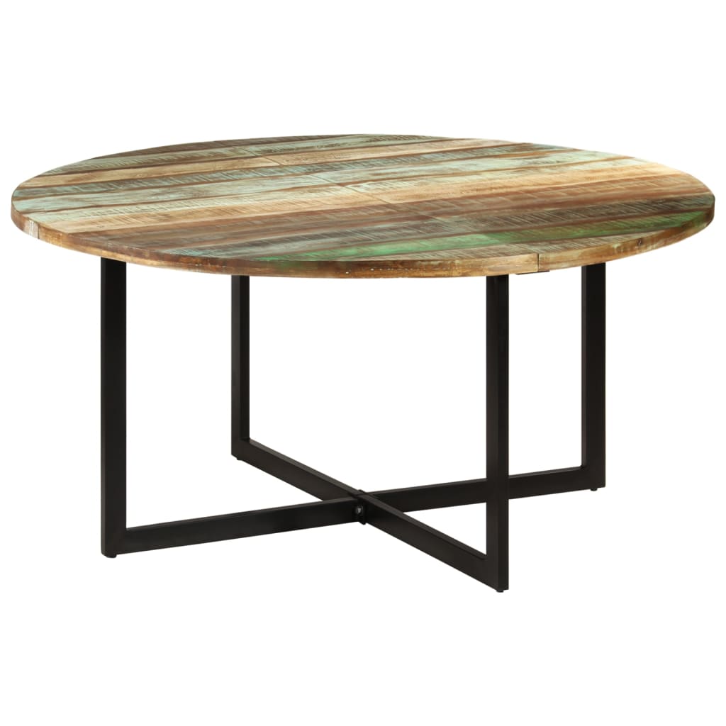 Eettafel 150x75 cm massief gerecycled hout 150 x 75 cm massief gerecycled hout
