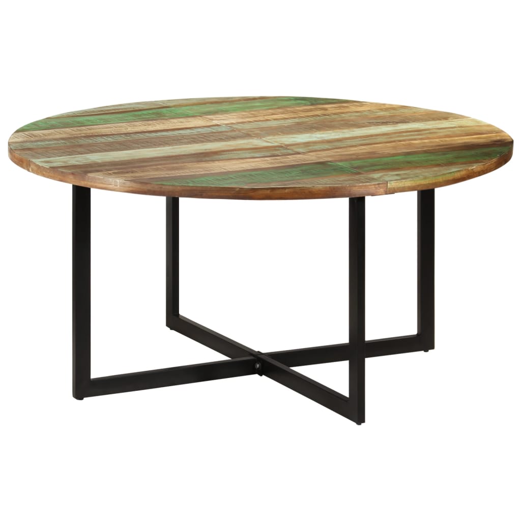 Eettafel 150x75 cm massief gerecycled hout 150 x 75 cm massief gerecycled hout