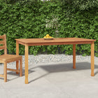 Garden Table 150x90x75 cm Solid Teak Wood