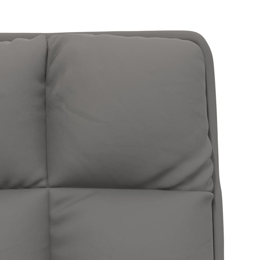 Loungestoel met metalen frame fluweel lichtgrijs