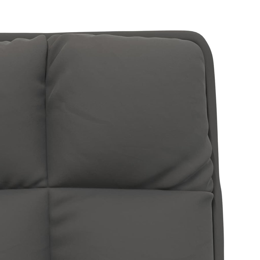 Loungestoel met metalen frame fluweel donkergrijs