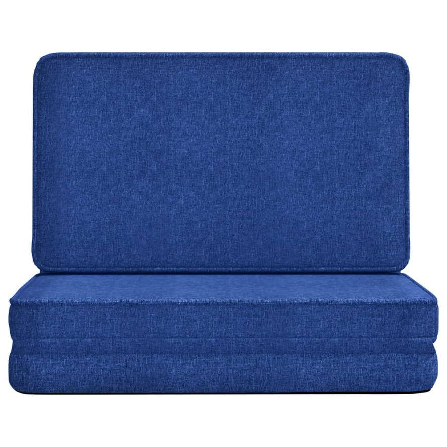 Vloerstoel Inklapbaar Stof Blauw