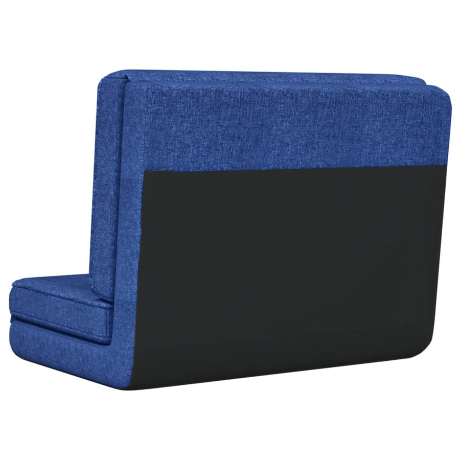Vloerstoel Inklapbaar Stof Blauw