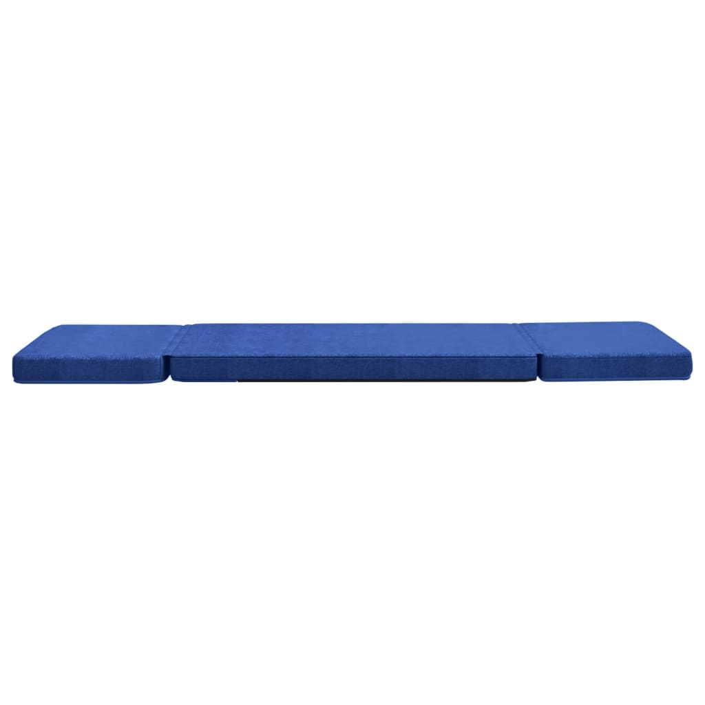 Vloerstoel Inklapbaar Stof Blauw
