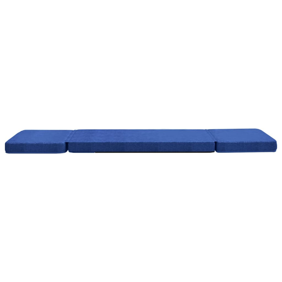 Vloerstoel Inklapbaar Stof Blauw