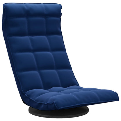 Vloerstoel Draaibaar Fluweel Blauw