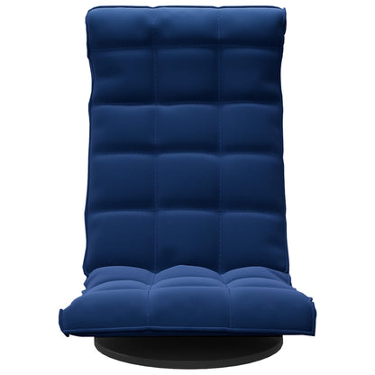 Vloerstoel Draaibaar Fluweel Blauw