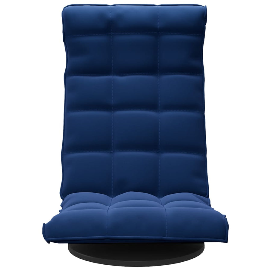 Vloerstoel Draaibaar Fluweel Blauw