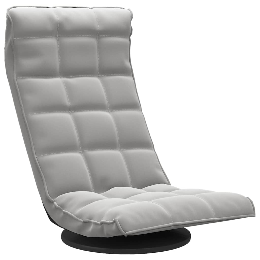 Vloerstoel draaibaar fluweel lichtgrijs Lichtgrijs