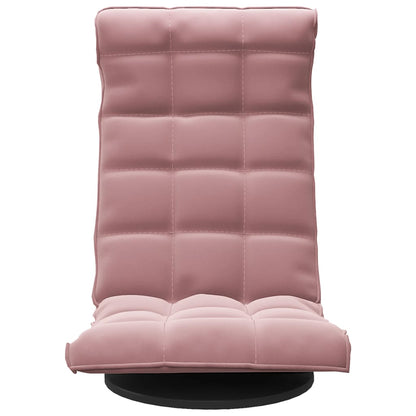Vloerstoel draaibaar fluweel roze
