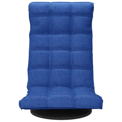 Vloerstoel draaibaar stof blauw