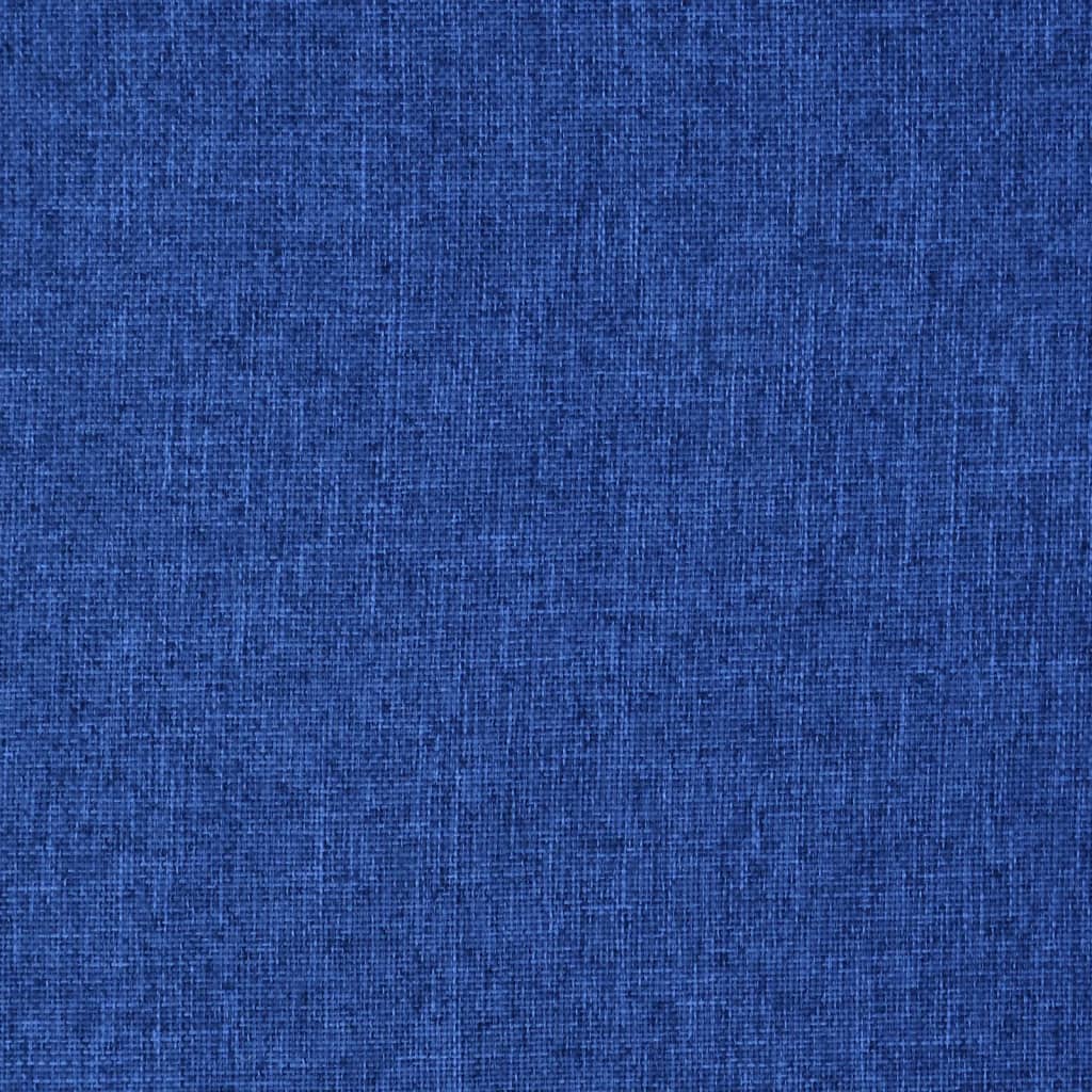 Vloerstoel draaibaar stof blauw