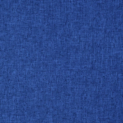 Vloerstoel draaibaar stof blauw
