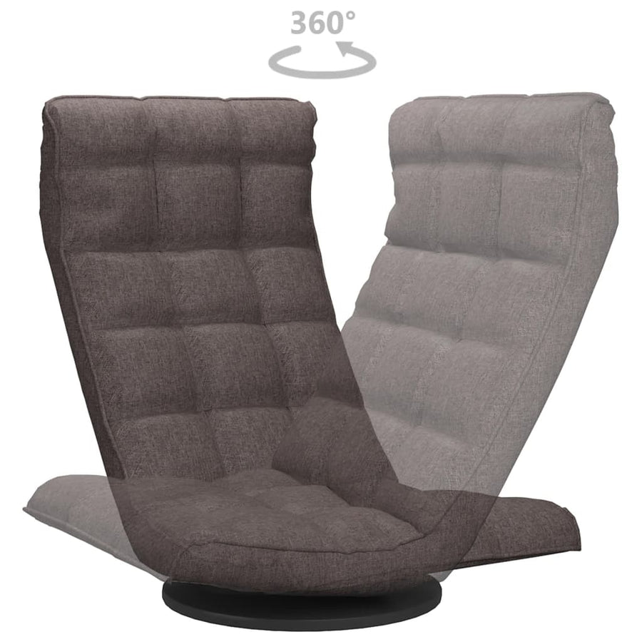 Vloerstoel Draaibaar Stof Taupe 1