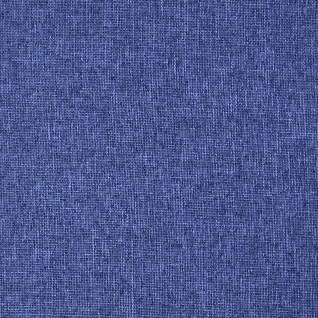 Vloerstoel inklapbaar stof blauw