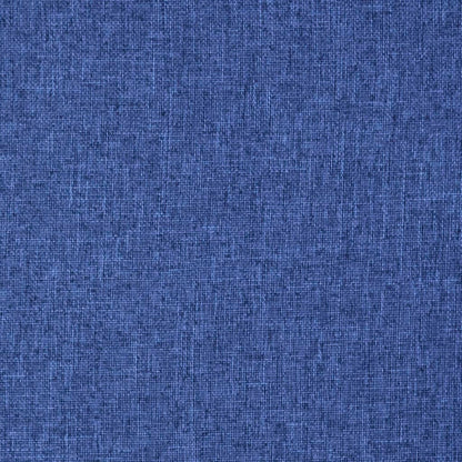 Vloerstoel inklapbaar stof blauw