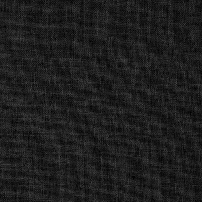 Vloerstoel inklapbaar stof Zwart