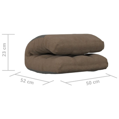 Vloerstoel Inklapbaar Stof Taupe