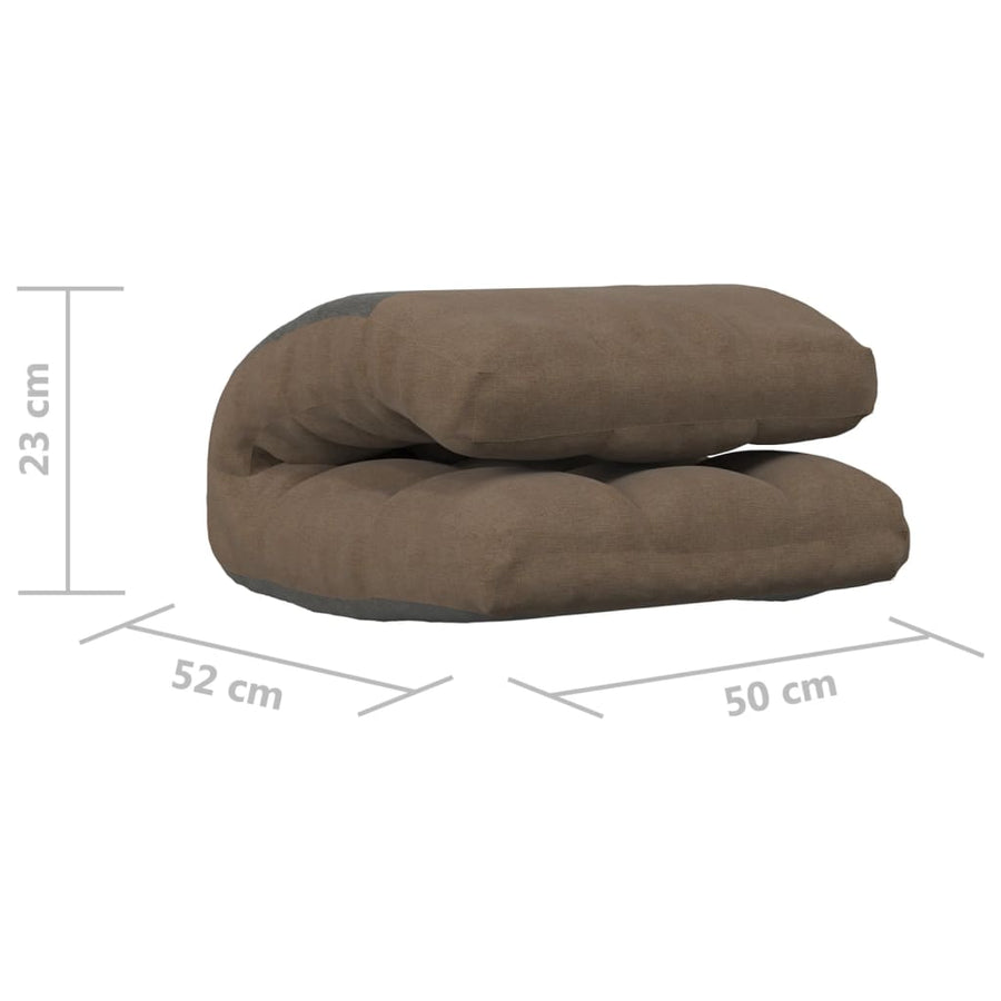 Vloerstoel Inklapbaar Stof Taupe
