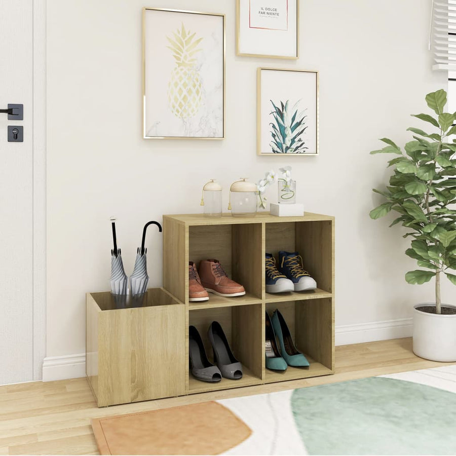 Opbergkast 05X35,5X70 Cm Spaanplaat Kleurig Sonoma eiken