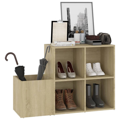 Opbergkast 05X35,5X70 Cm Spaanplaat Kleurig Sonoma eiken