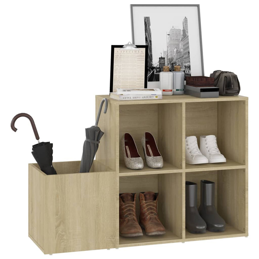 Opbergkast 05X35,5X70 Cm Spaanplaat Kleurig Sonoma eiken