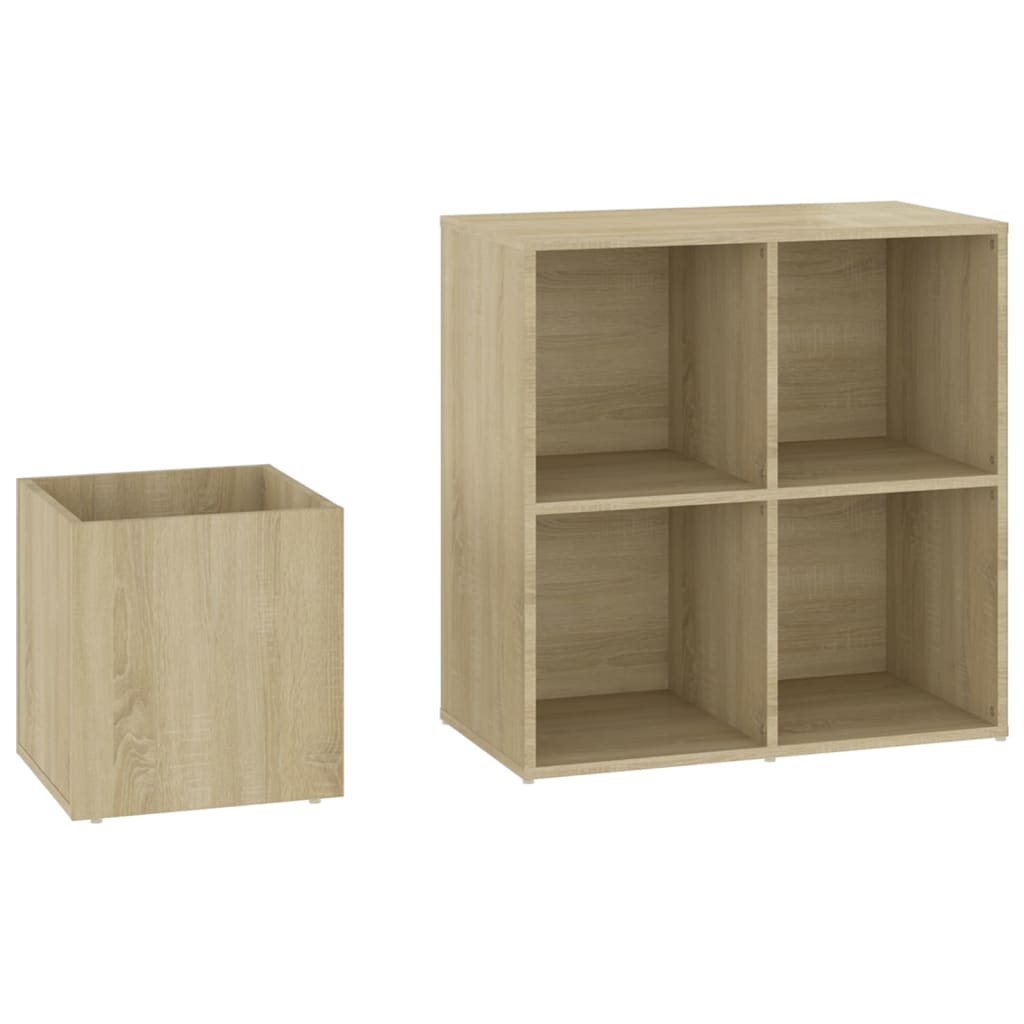 Opbergkast 05X35,5X70 Cm Spaanplaat Kleurig Sonoma eiken
