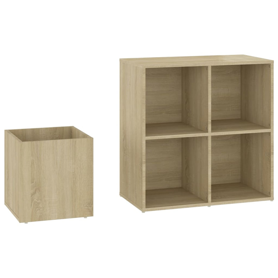 Opbergkast 05X35,5X70 Cm Spaanplaat Kleurig Sonoma eiken