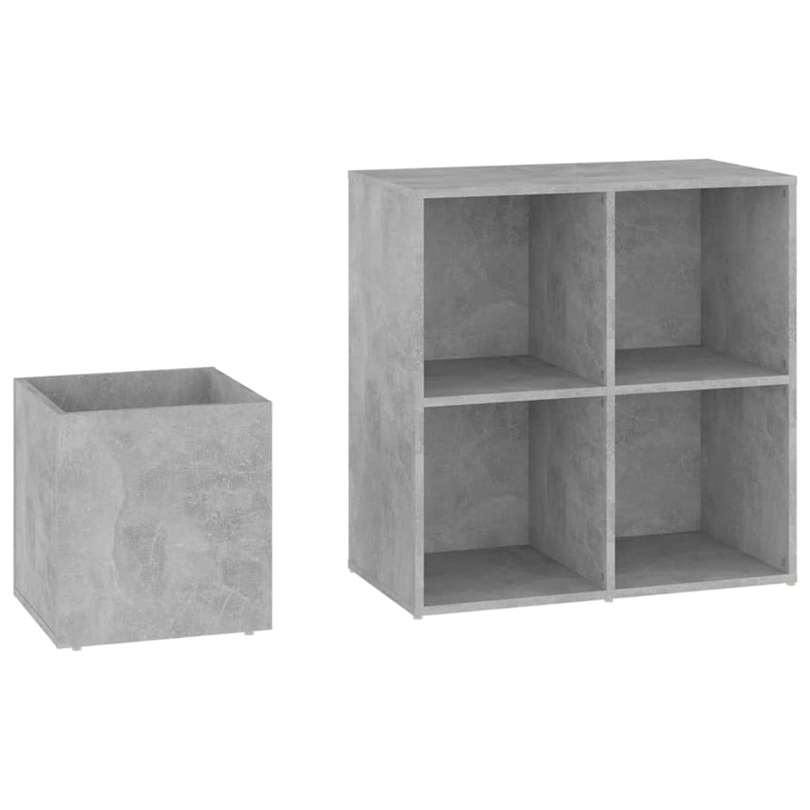 Opbergkast 05X35,5X70 Cm Spaanplaat Betongrijs