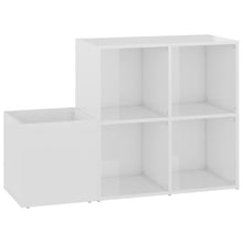 Opbergkast 05X35,5X70 Cm Spaanplaat Hoogglans wit