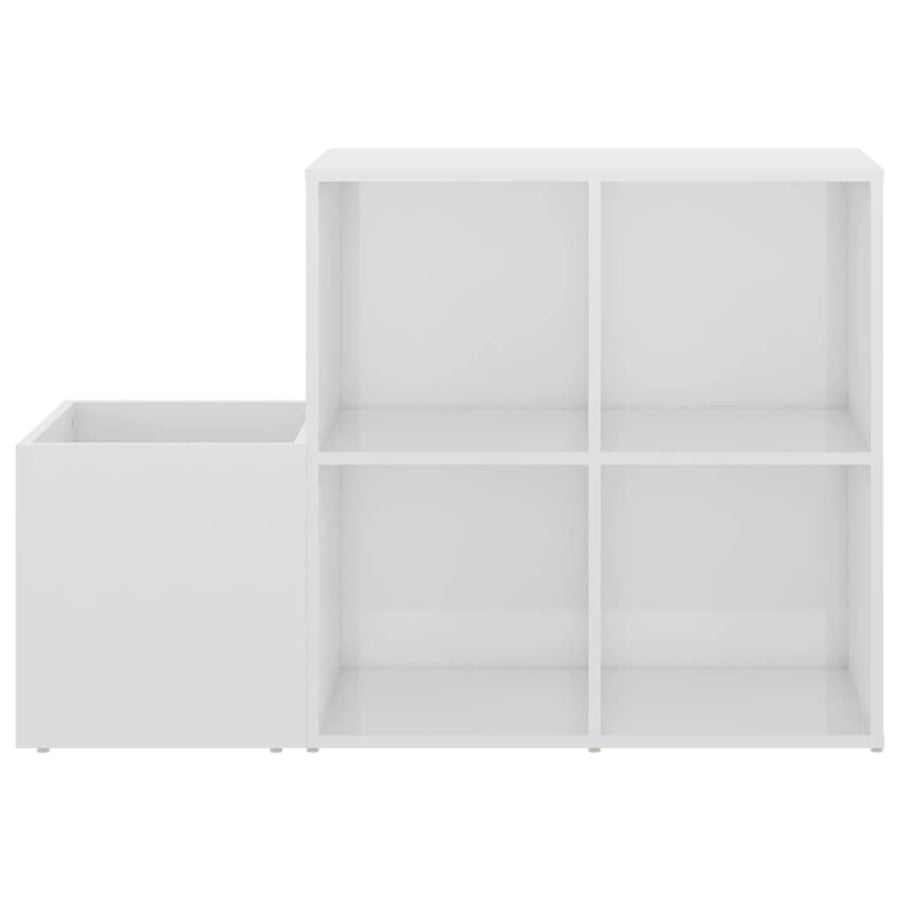 Opbergkast 05X35,5X70 Cm Spaanplaat Hoogglans wit