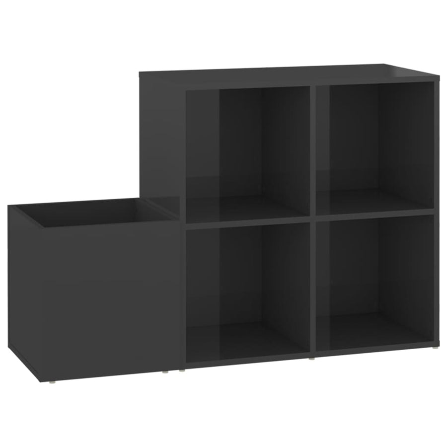 Opbergkast 05X35,5X70 Cm Spaanplaat Hoogglans grijs