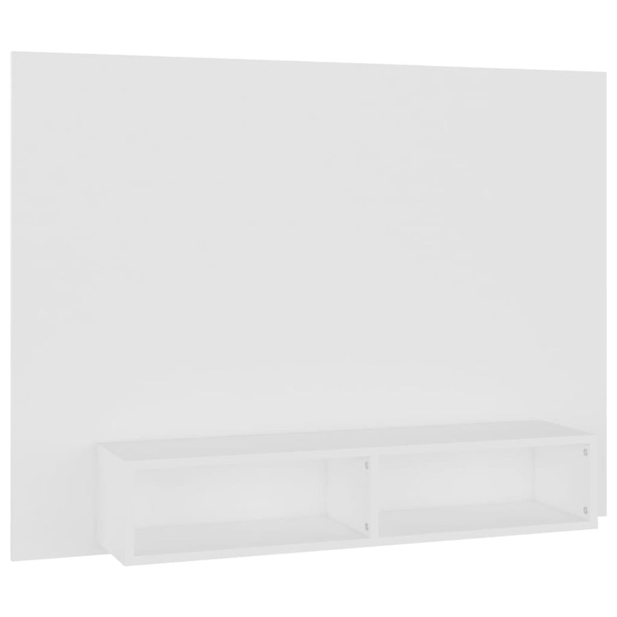 Tv-wandmeubel 120x23,5x90 cm bewerkt hout wit
