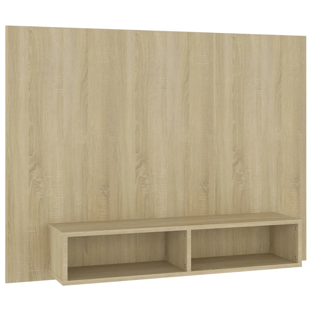 Tv-Wandmeubel 120X23,5X90 Cm Bewerkt Hout Kleurig Sonoma eiken