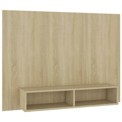 Tv-Wandmeubel 120X23,5X90 Cm Bewerkt Hout Kleurig Sonoma eiken