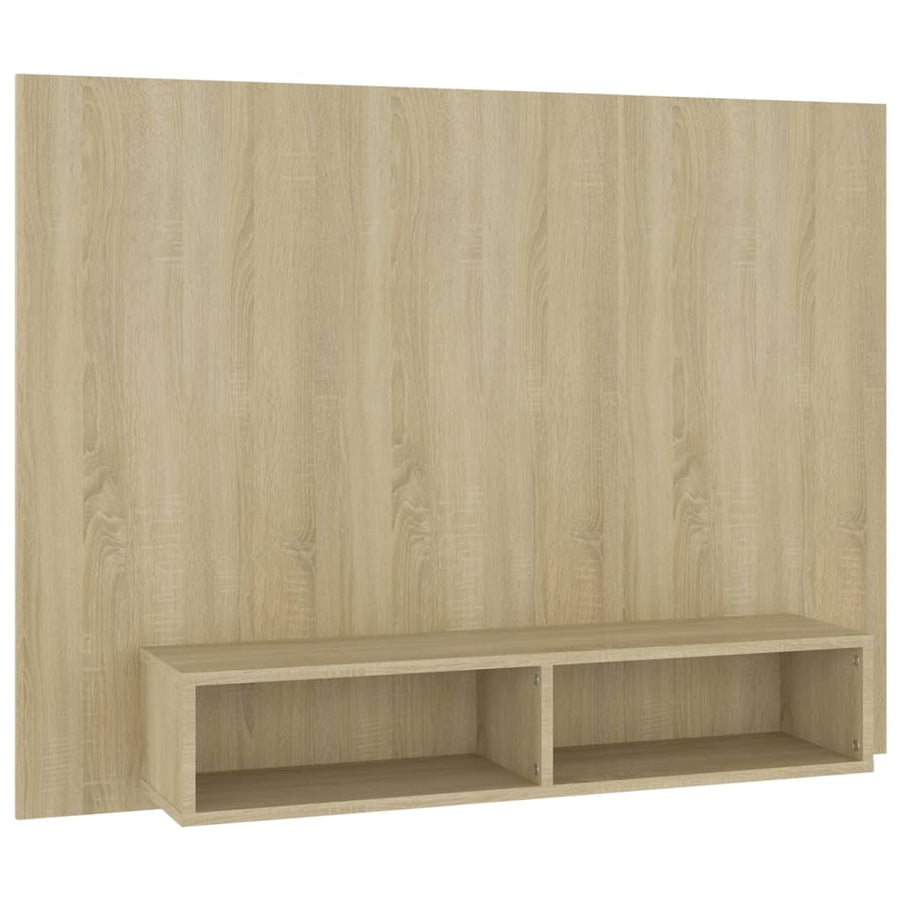 Tv-Wandmeubel 120X23,5X90 Cm Bewerkt Hout Kleurig Sonoma eiken