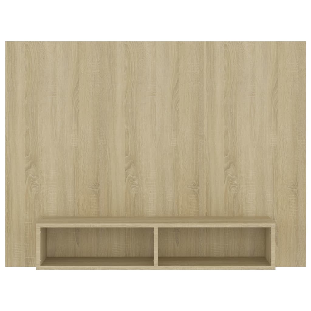 Tv-Wandmeubel 120X23,5X90 Cm Bewerkt Hout Kleurig Sonoma eiken