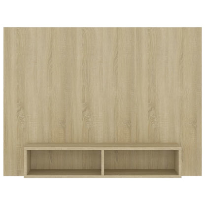 Tv-Wandmeubel 120X23,5X90 Cm Bewerkt Hout Kleurig Sonoma eiken