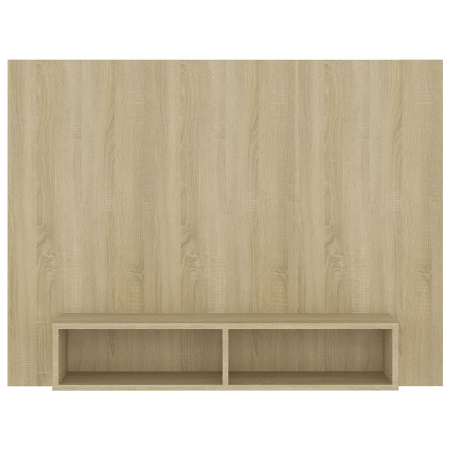 Tv-Wandmeubel 120X23,5X90 Cm Bewerkt Hout Kleurig Sonoma eiken