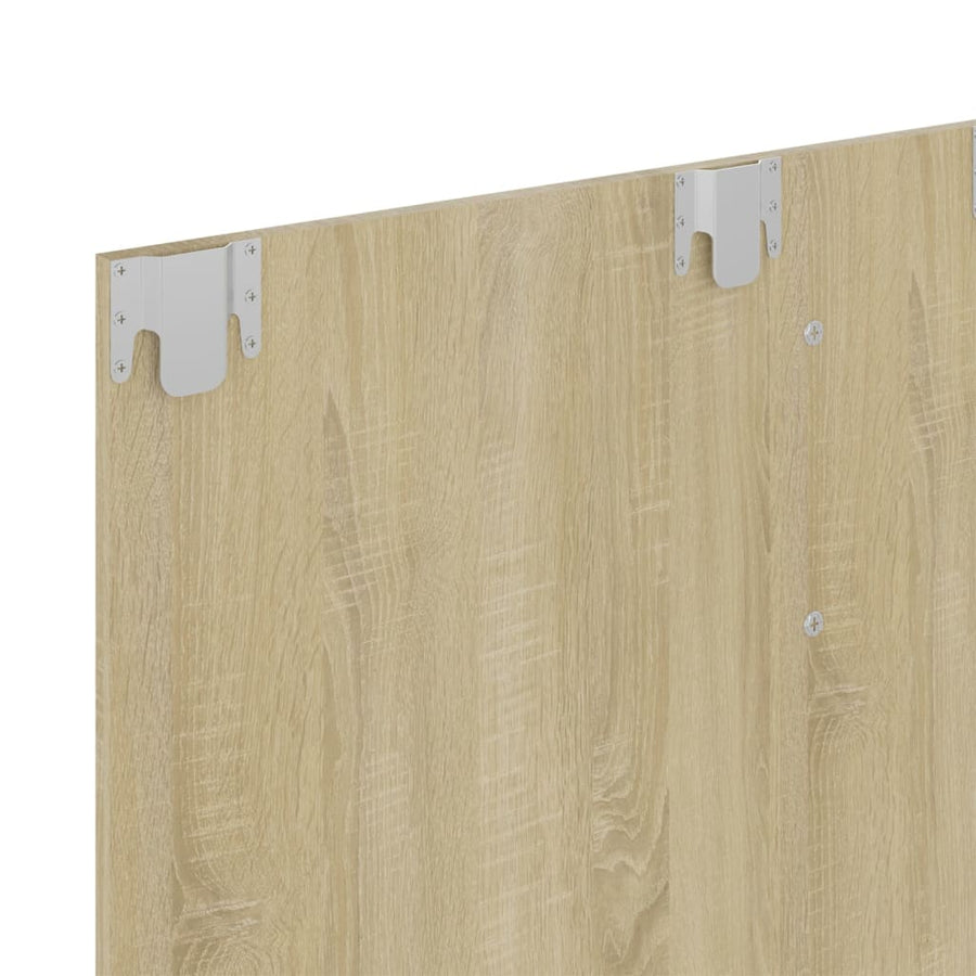 Tv-Wandmeubel 120X23,5X90 Cm Bewerkt Hout Kleurig Sonoma eiken