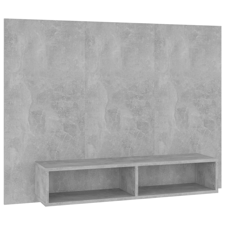 Tv-Wandmeubel 120X23,5X90 Cm Spaanplaat Betongrijs