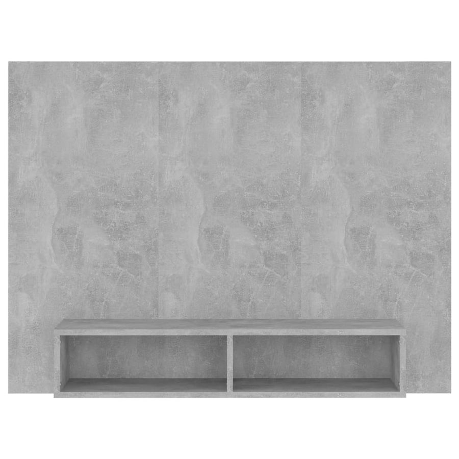 Tv-Wandmeubel 120X23,5X90 Cm Spaanplaat Betongrijs