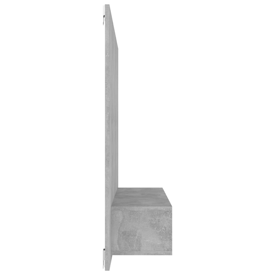 Tv-Wandmeubel 120X23,5X90 Cm Spaanplaat Betongrijs