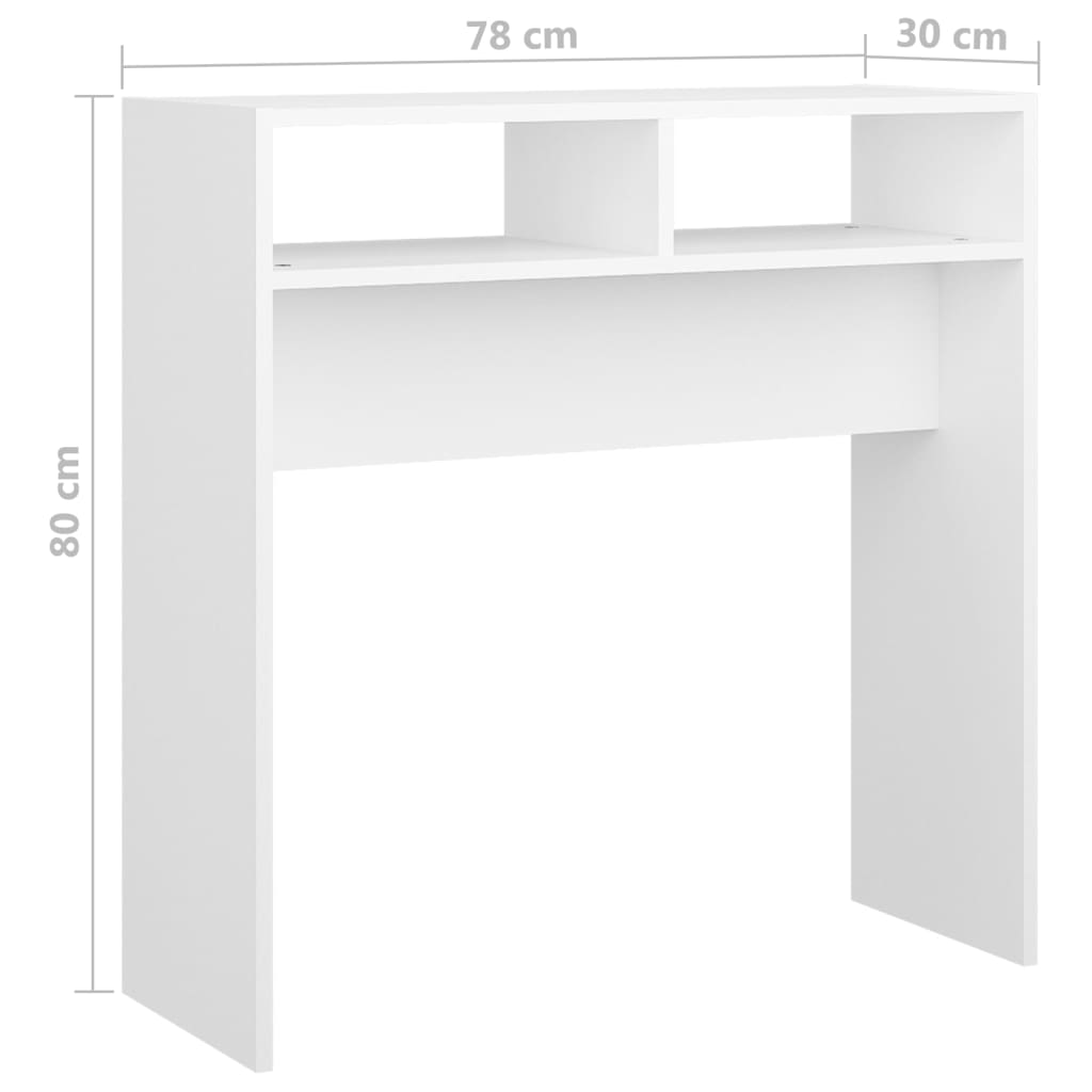 Wandtafel 78X30X80 Cm Spaanplaat Wit